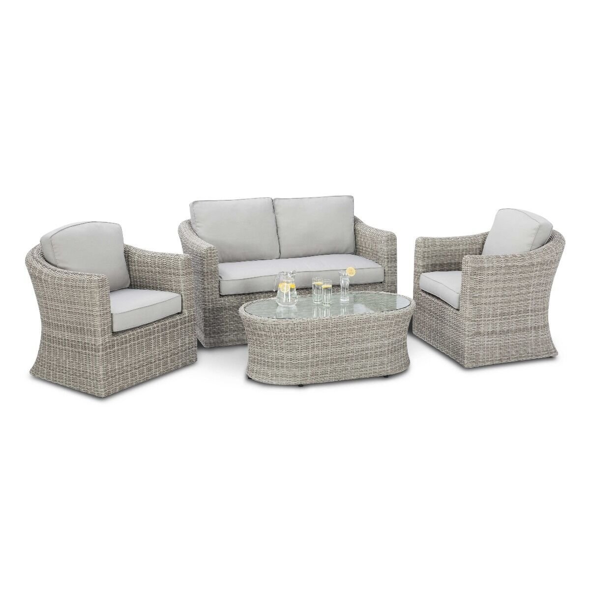Oxford 2 Seat Rattan Sofa Set - Image 6