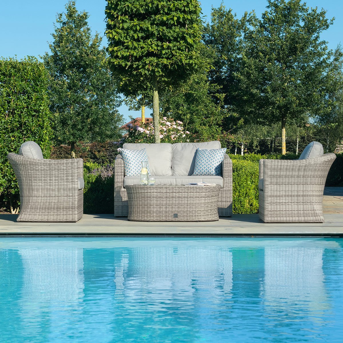 Oxford 2 Seat Rattan Sofa Set - Image 2