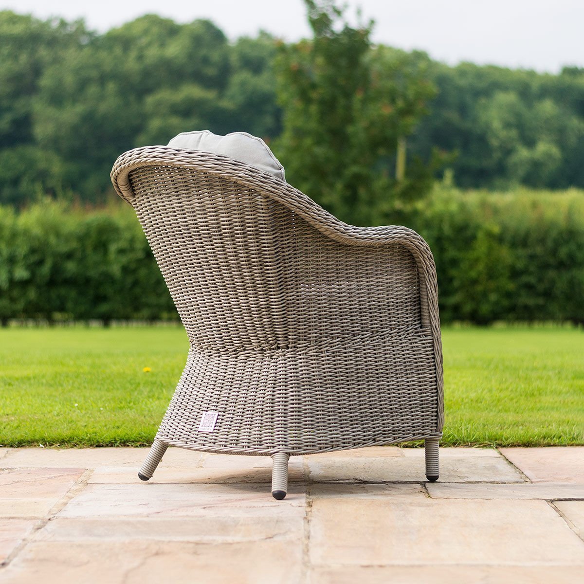 Oxford Heritage 4 Seat Round Rattan Dining Set - Image 7