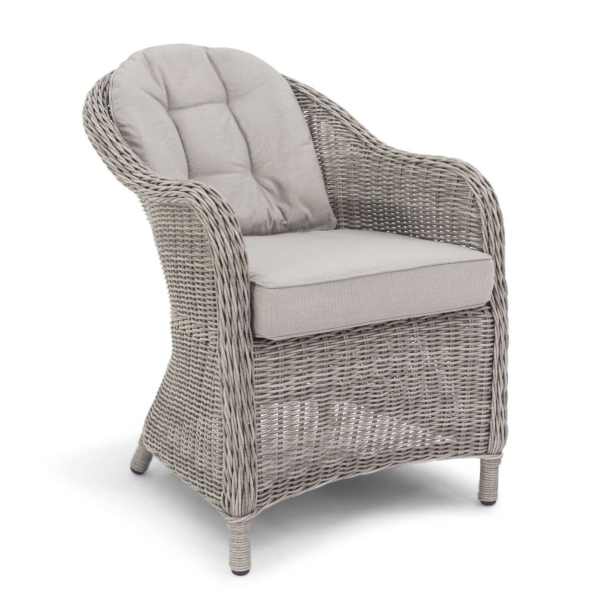 Oxford Heritage 4 Seat Round Rattan Dining Set - Image 6