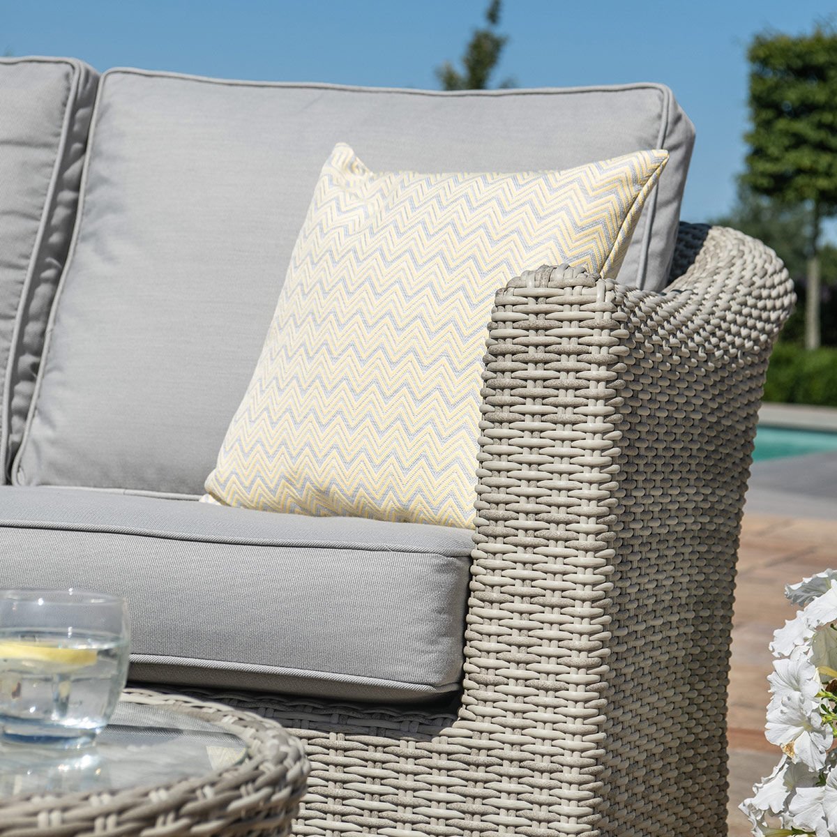 Oxford 2 Seat Rattan Sofa Set - Image 5