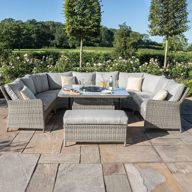 B Oxford Royal U-Shaped Rattan Sofa Set