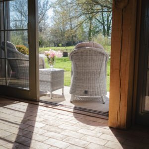 Alternative view of B Oxford 3 Piece Rattan Bistro Set - Ceramic Glass